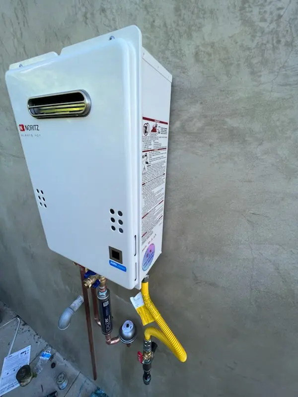 Tankless water heater installation for Carlton Woods homes